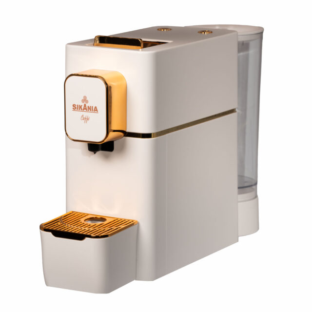Macchina da caffé Sikania Epica - Bianco e Oro